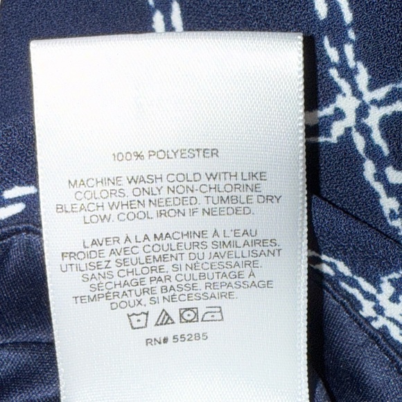 Express Navy and White Plaid Ankle High Rise Trouser Pants 4R - Picture 12 of 12